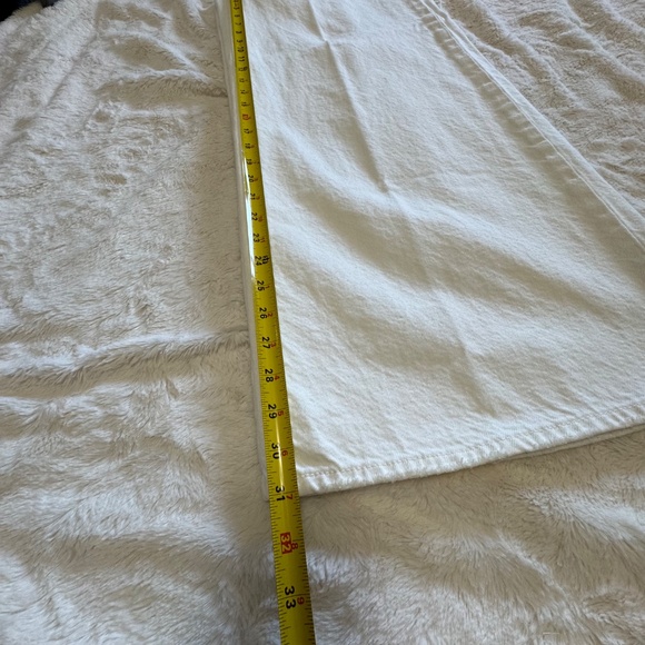 Levi's  Premium XL Flood Women's Cream Wide Leg Jeans SZ 26 - Picture 8 of 11